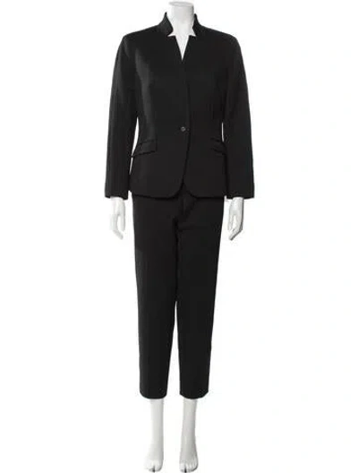 Pre-owned Ted Baker Patterned Skirt Suit In White