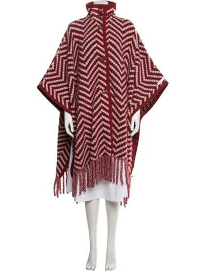 Pre-owned Ted Baker Patterned Turtleneck Sweater In Red