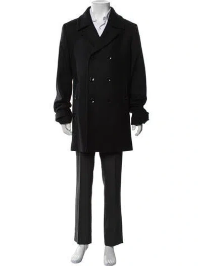 Pre-owned Ted Baker Peacoat In Black