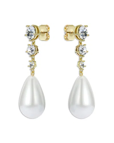Ted Baker Pearsti Statement Crystal Bead Drop Earrings In Gold Tone