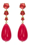 Ted Baker Pearsti Statement Crystal Drop Earrings In Pink