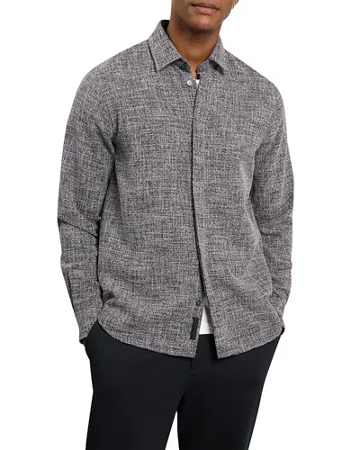 Ted Baker Pekhum Crosshatch Button Down Shirt In Navy