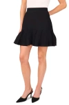 Ted Baker Peplum Miniskirt In Black