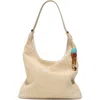 Ted Baker Perry Woven Tote In White/bone