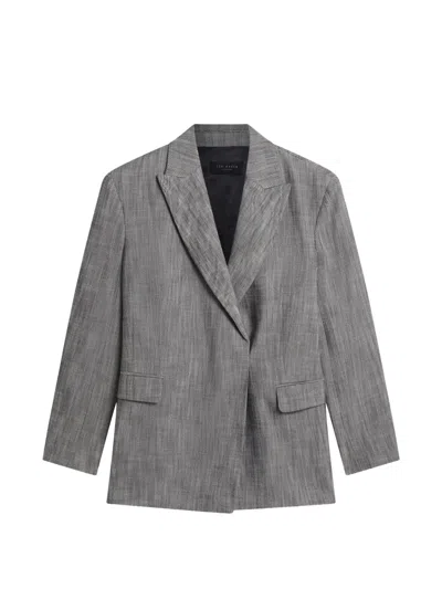 Ted Baker Peyaan Relaxed Blazer In Gray