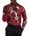 Ted Baker Phelin Printed Long Sleeve Button Front Shirt In Multi