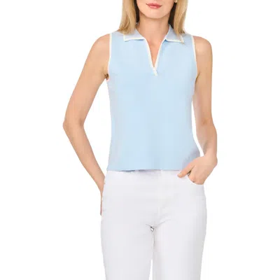 Ted Baker Piped Sleeveless Polo In Multi