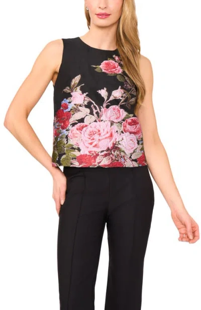 Ted Baker Placed Floral Jacquard Sleeveless Top In Multi