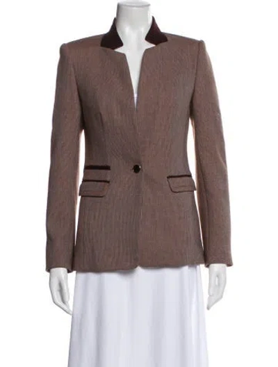 Pre-owned Ted Baker Plaid Print Blazer In Multi