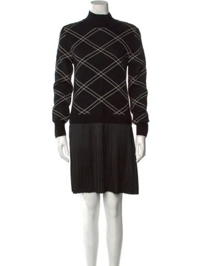 Pre-owned Ted Baker Plaid Print Knee-length Dress W/ Tags