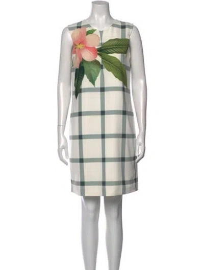 Pre-owned Ted Baker Plaid Print Mini Dress In Multi