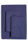 Ted Baker Plain Dye Collection Sheet Set In Navy