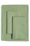 Ted Baker Plain Dye Collection Sheet Set In Soft Green