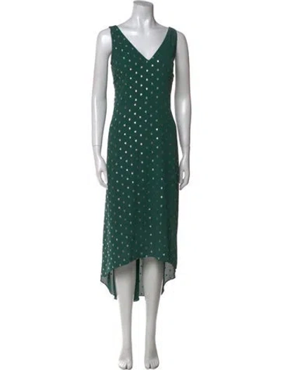 Pre-owned Ted Baker Polka Dot Print Long Dress