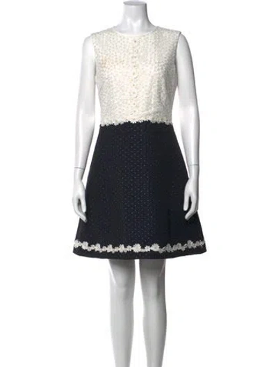 Pre-owned Ted Baker Polka Dot Print Mini Dress In Multi