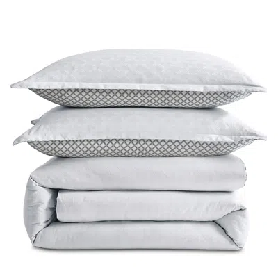 Ted Baker Pollsy Jacquard Duvet Set, King In Gray
