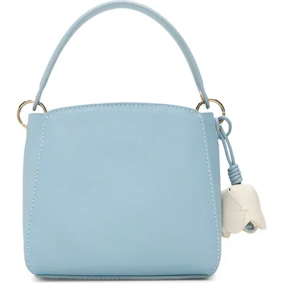 Ted Baker Polly Faux Leather Crossbody Bag In Slate Blue