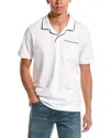 Ted Baker Paisel Piped Cotton Polo In White