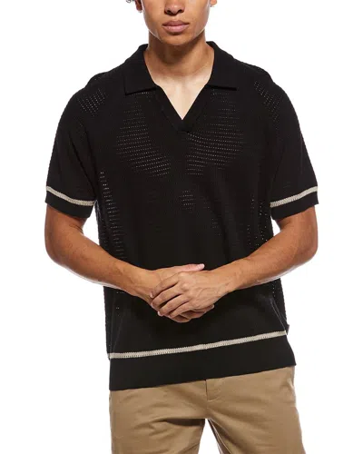 Ted Baker Polo Sweater In Black