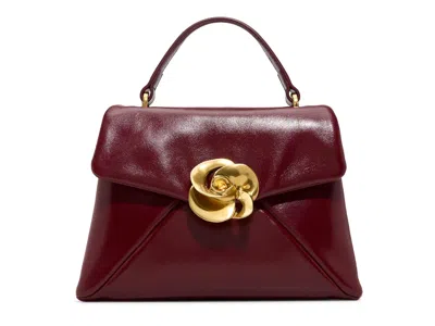Ted Baker Poppy Rose 2.0 Satchel In Maroon