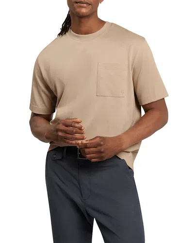 Ted Baker Porflet Relaxed Cotton Pocket T-shirt In Neutral