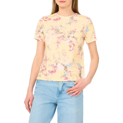 Ted Baker Print Crewneck T-shirt In Multi