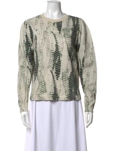 Pre-owned Ted Baker Printed Crew Neck Sweater In Neutrals