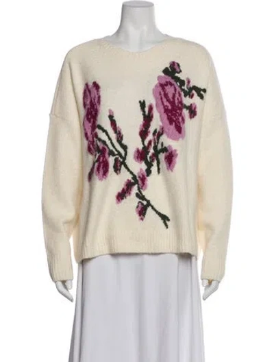 Pre-owned Ted Baker Printed Crew Neck Sweater W/ Tags In Neutral