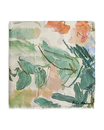 Ted Baker Printed Floral Scarf In Green