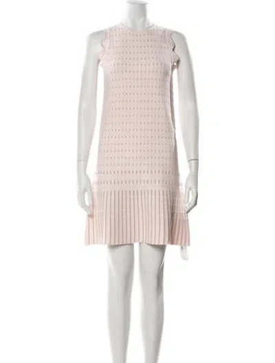 Pre-owned Ted Baker Printed Knee-length Dress In Pink