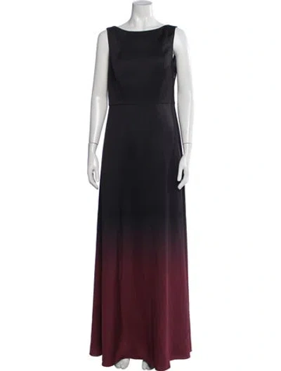 Pre-owned Ted Baker Printed Long Dress In Multicolor