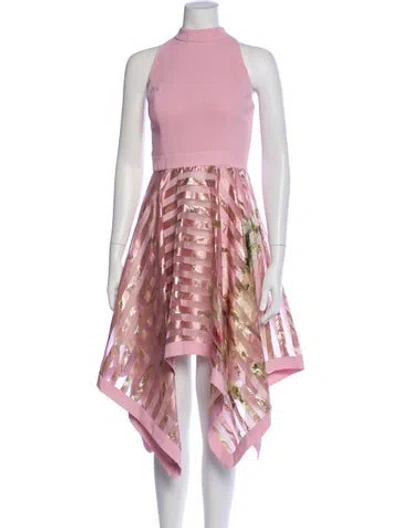 Pre-owned Ted Baker Printed Midi Length Dress