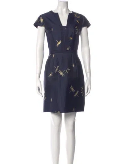 Pre-owned Ted Baker Printed Mini Dress