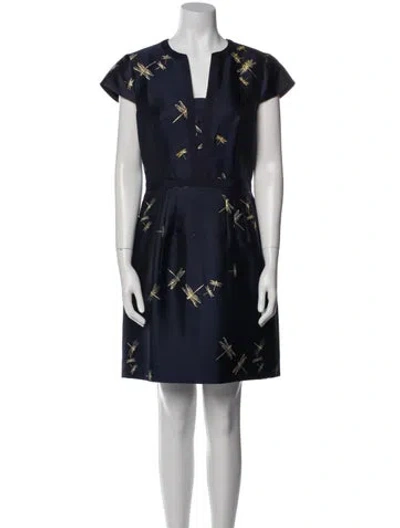 Pre-owned Ted Baker Printed Mini Dress