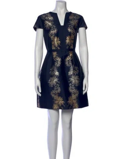 Pre-owned Ted Baker Printed Mini Dress