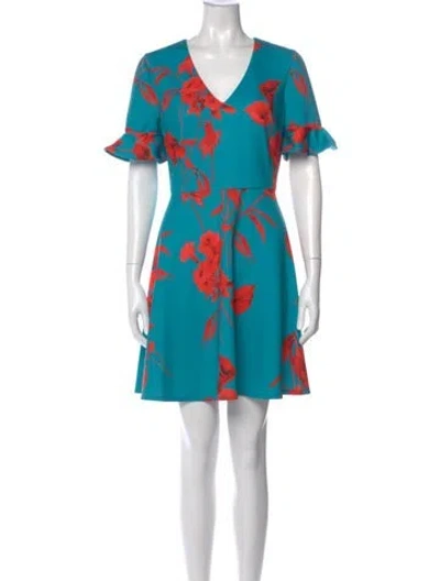 Pre-owned Ted Baker Printed Mini Dress