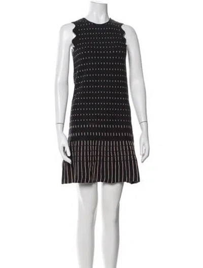 Pre-owned Ted Baker Printed Mini Dress In Gray