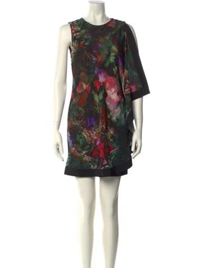 Pre-owned Ted Baker Printed Mini Dress In Multi