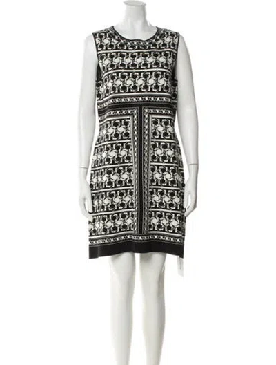 Pre-owned Ted Baker Printed Mini Dress In Multi