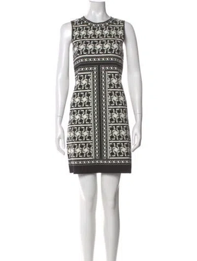 Pre-owned Ted Baker Printed Mini Dress In Multi
