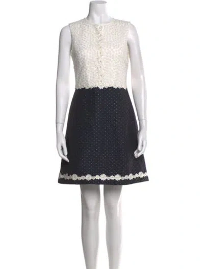 Pre-owned Ted Baker Printed Mini Dress In Multi