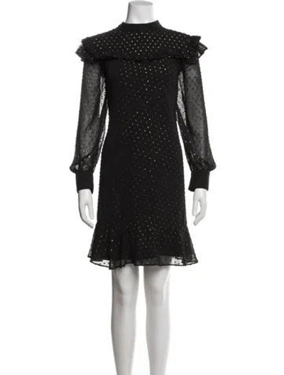 Pre-owned Ted Baker Printed Mini Dress In Multi
