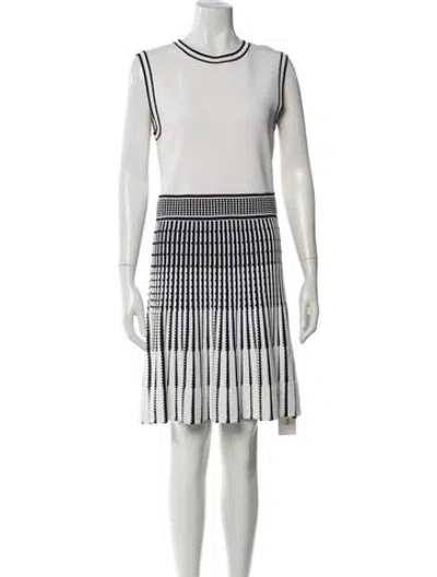 Pre-owned Ted Baker Printed Mini Dress In Neutral