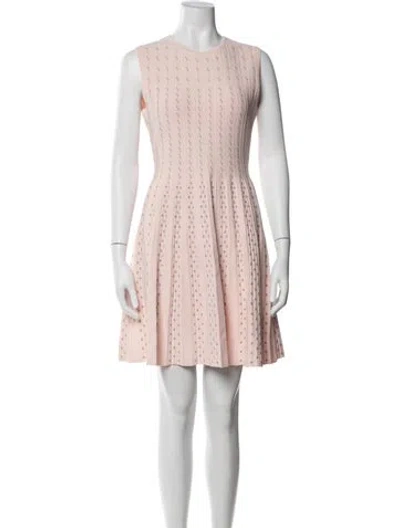 Pre-owned Ted Baker Printed Mini Dress In Pink