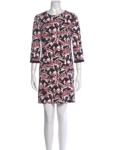 Pre-owned Ted Baker Printed Mini Dress W/ Tags In Pink