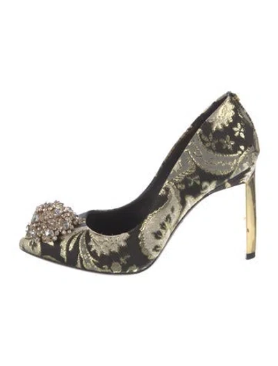 Pre-owned Ted Baker Printed Pumps In Multi