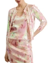 TED BAKER PRINTED SEQUINED CARDIGAN