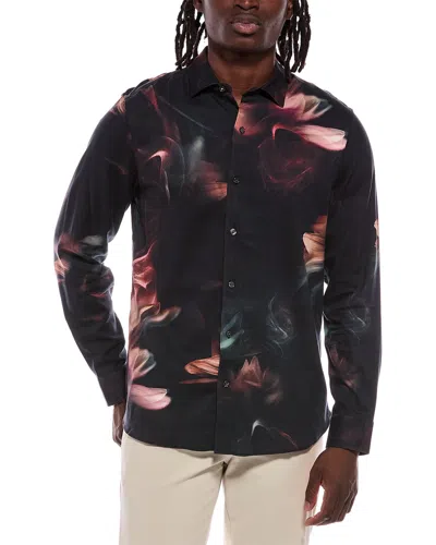 Ted Baker Printed Shirt In Blue