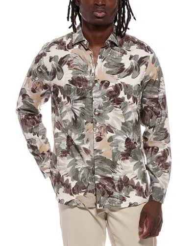 Ted Baker Printed Shirt In Green