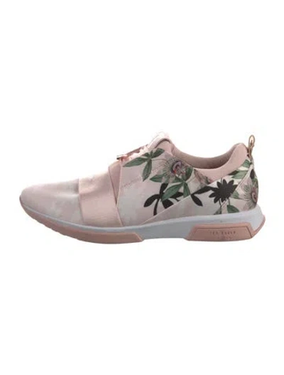 Pre-owned Ted Baker Printed Sneakers In Pink